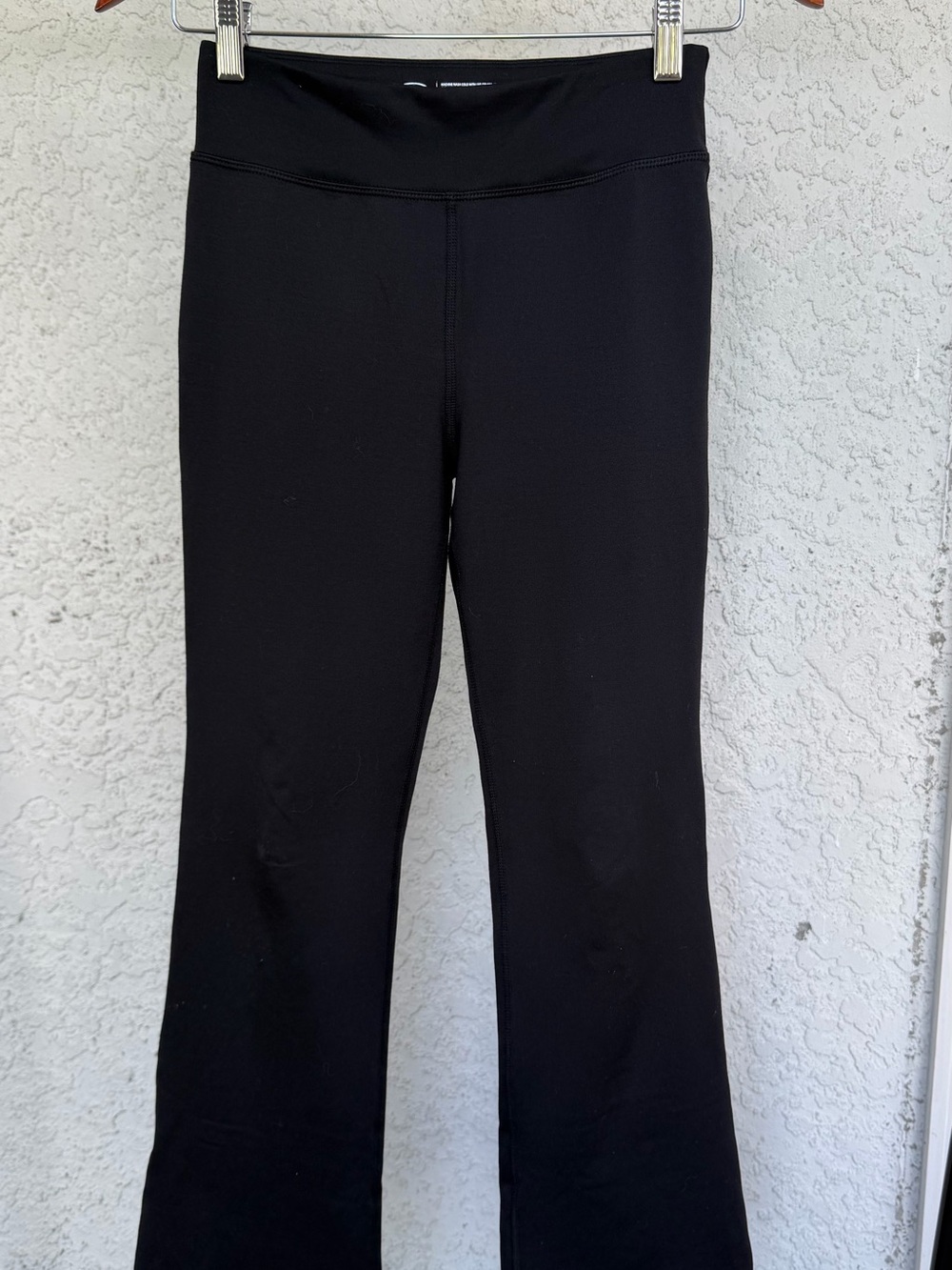 Athletic Works Women’s L Black Flare Yoga Pants High Rise Stretch 10-12